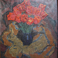 Tulpen Öl auf Leinwand 48x89cm Manuela Weckenmann