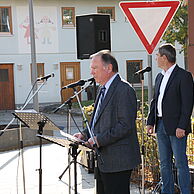 Impressionen von der Dorfplatzeinweihung: Rede von Bürgermeister Richard Ege